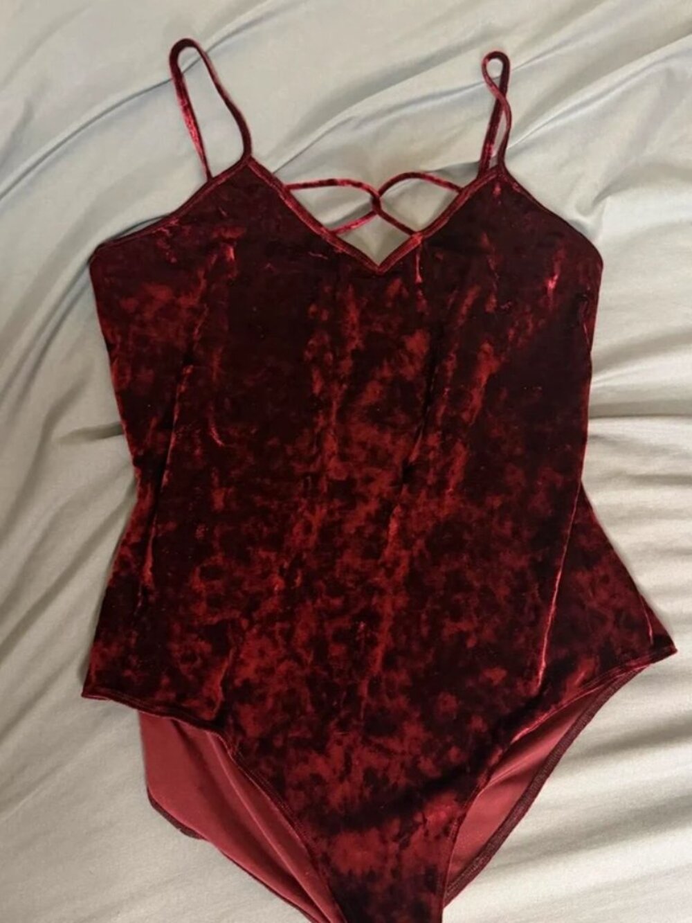 Arizona Women's Burgundy and Red Bodysuit
